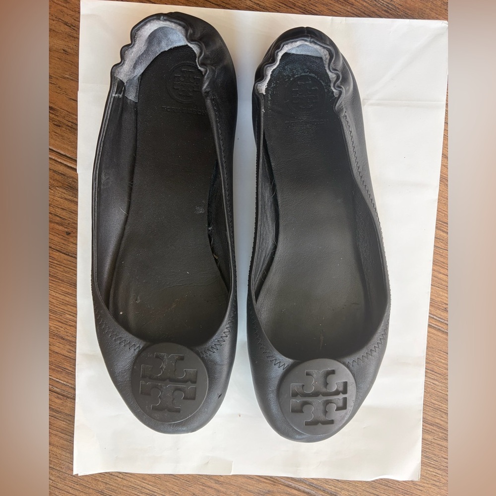 Tory Burch Classic Black  Flats Size 10
